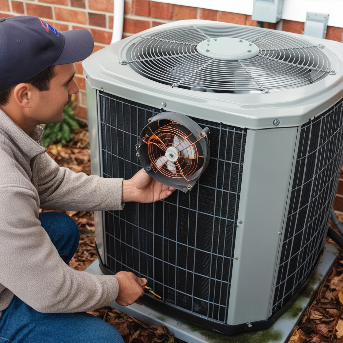 Air conditioner condenser fan repair