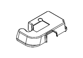 Refrigerator Door Hinge Cover, Left (black) - Genuine OEM