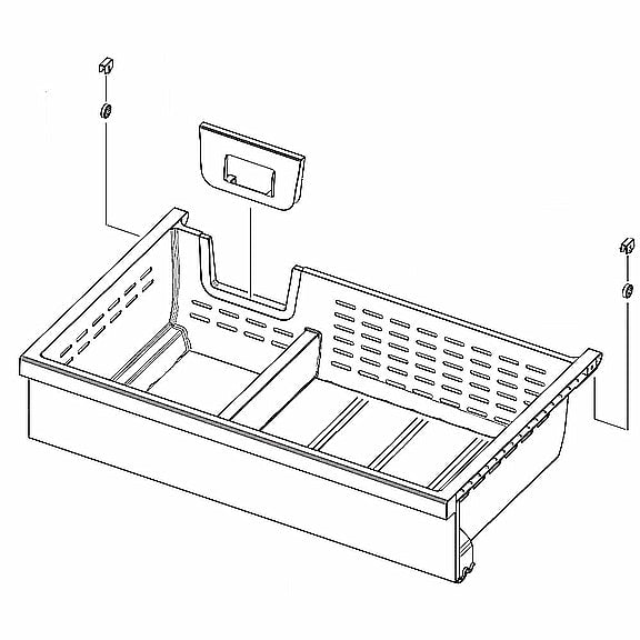 Refrigerator Freezer Tray, Upper DA97-20999A - Genuine OEM