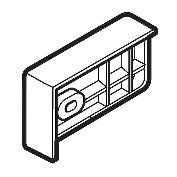 Refrigerator Handle, Rear 3650JA2061A
