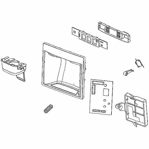 Refrigerator Dispenser Cover Assembly - Genuine OEM