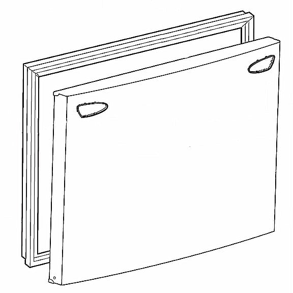 Refrigerator Freezer Door Assembly ADD73358039 - Genuine OEM