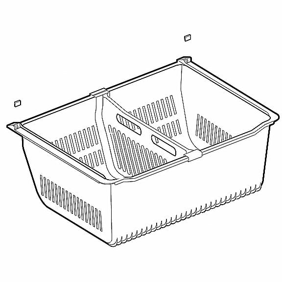 Refrigerator Freezer Drawer Assembly - Genuine OEM